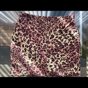 Animal print skirt